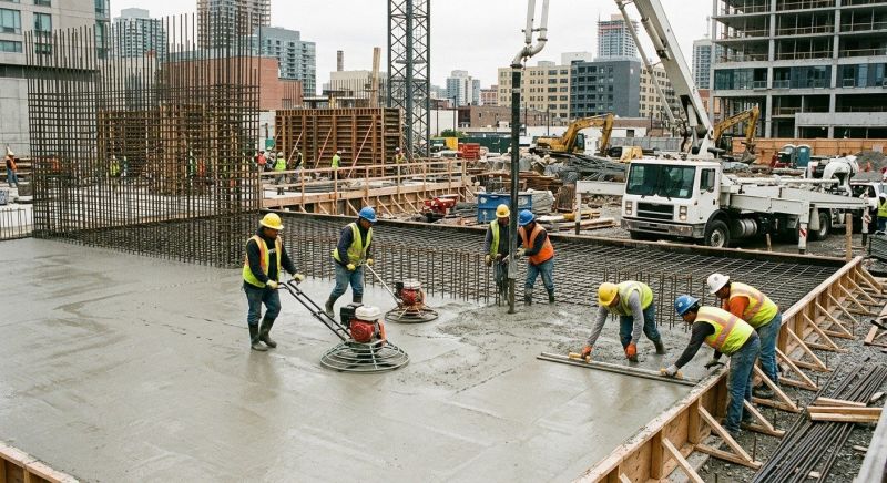 Commercial Slab Construction in West Des Moines, IA