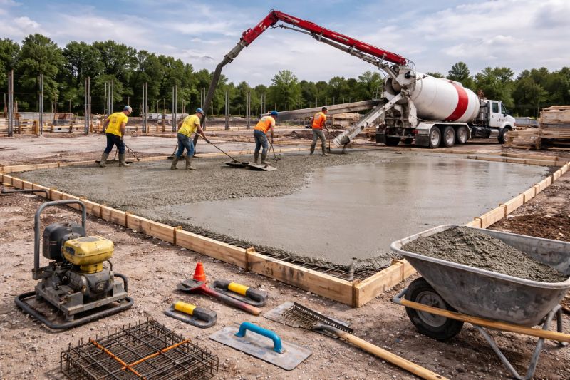Commercial Slab Installation in Ann Arbor, MI