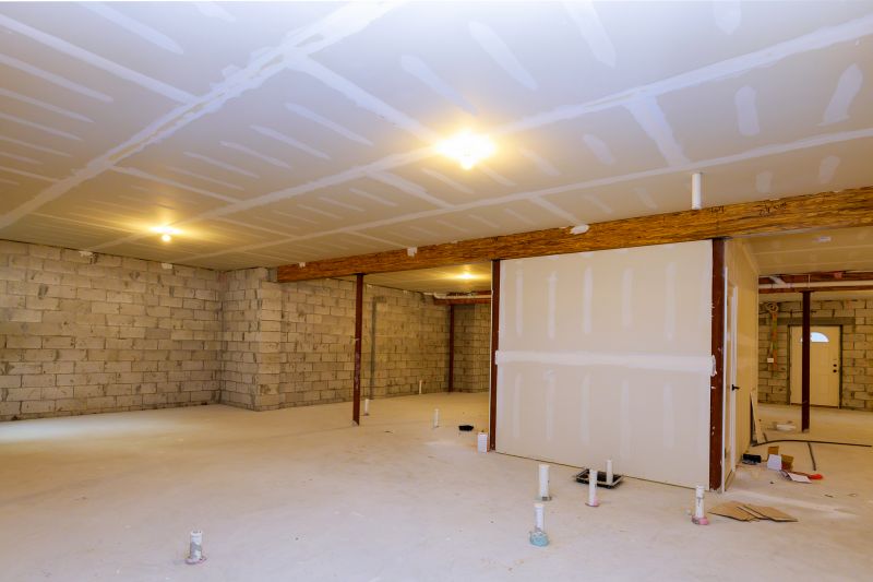 Finished Basement Wall